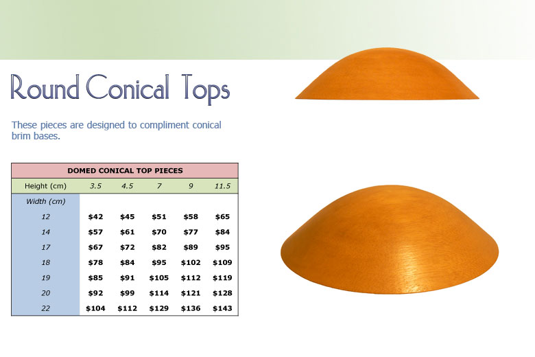 Round Conical Tops 1
